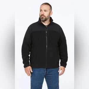 DULUTH softshell fleece jacket zip up outerwear outdoor hiking black 2XL XXL